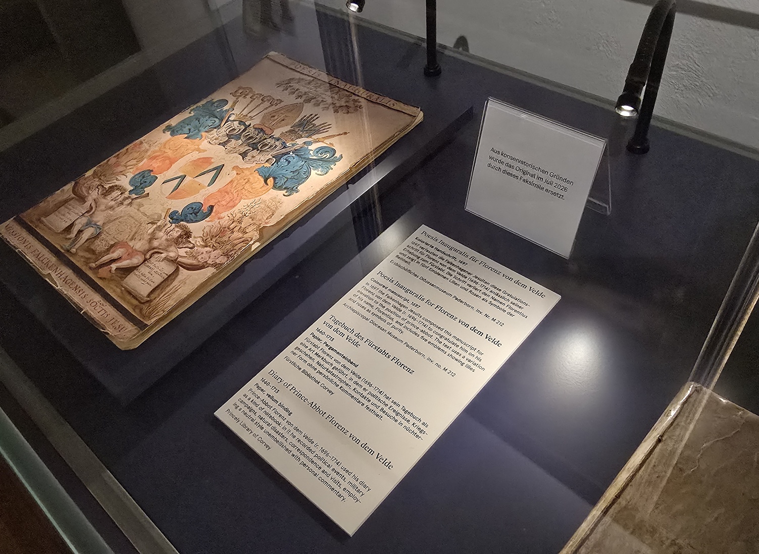Warum eine barocke Handschrift nach kurzem Gastspiel wieder ins Dunkle muss